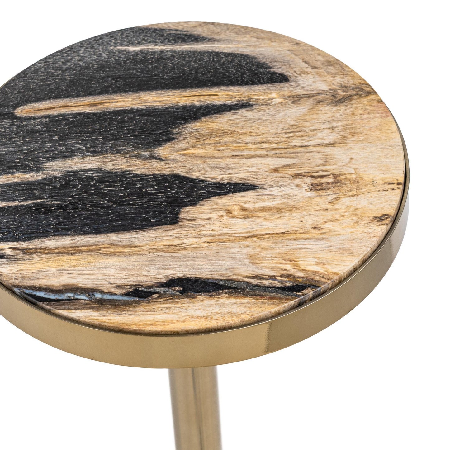 Jordyn Round Medium Accent Table - Molten Husk