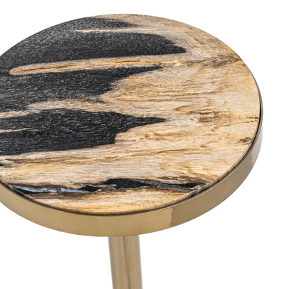 Jordyn Round Medium Accent Table - Molten Husk