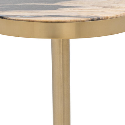 Jordyn Round Medium Accent Table - Molten Husk