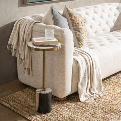 Jordyn Round Medium Accent Table - Molten Husk