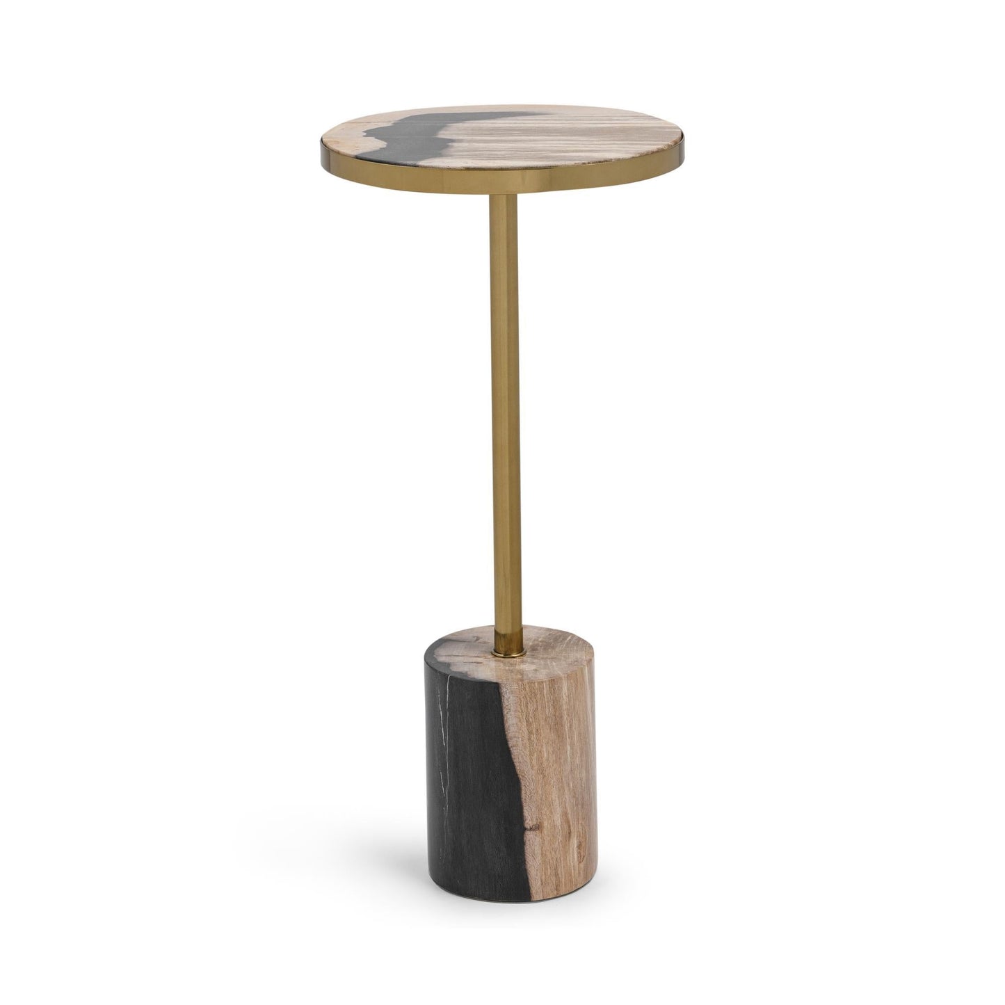 Jordyn Round Small Accent Table - Molten Husk