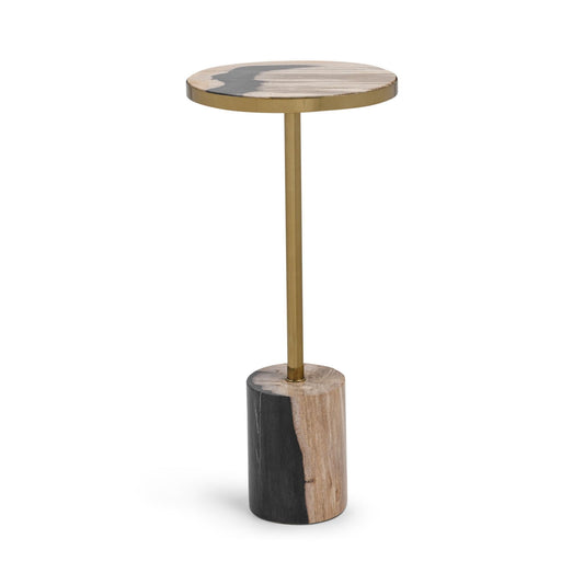 Jordyn Round Small Accent Table - Molten Husk