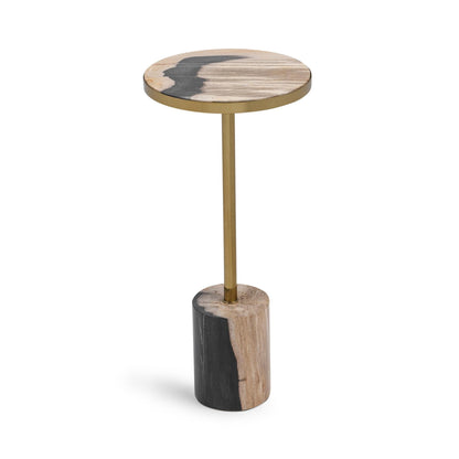 Jordyn Round Small Accent Table - Molten Husk