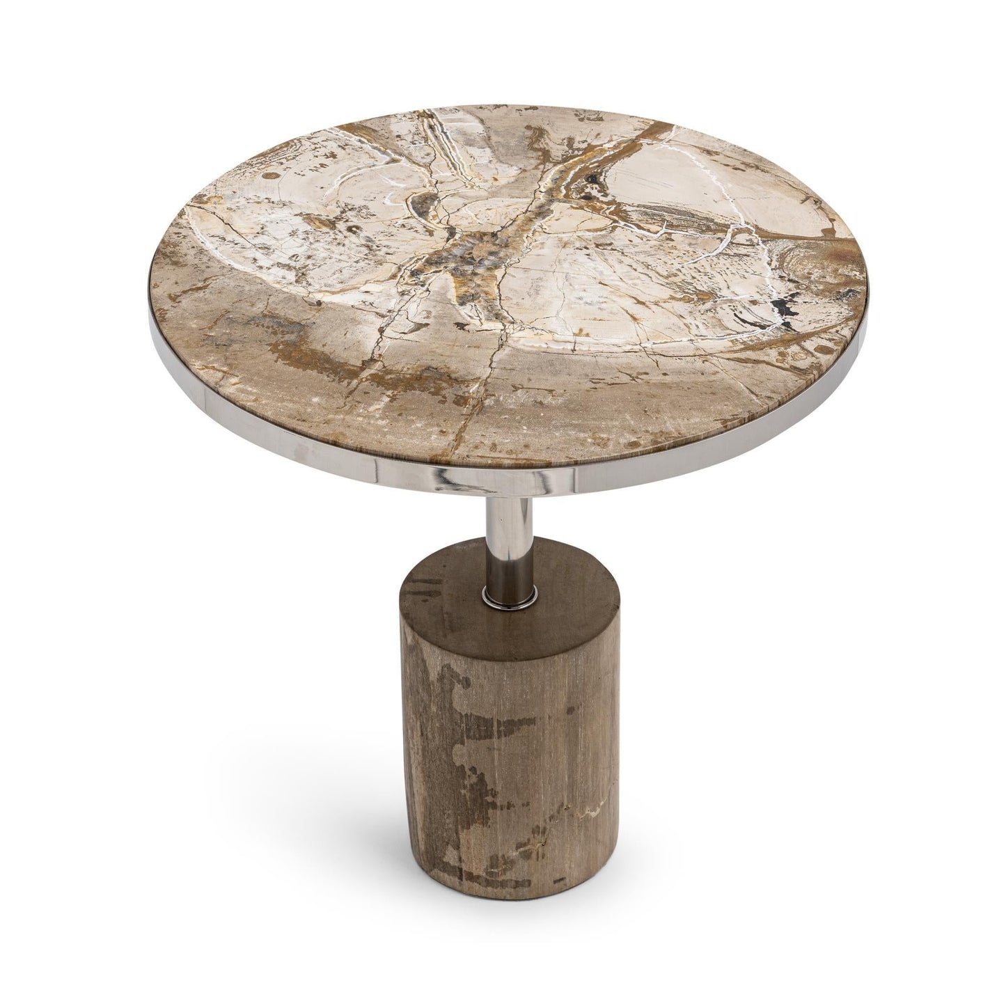 Jordyn Round Large Accent Table - Sepia Vein
