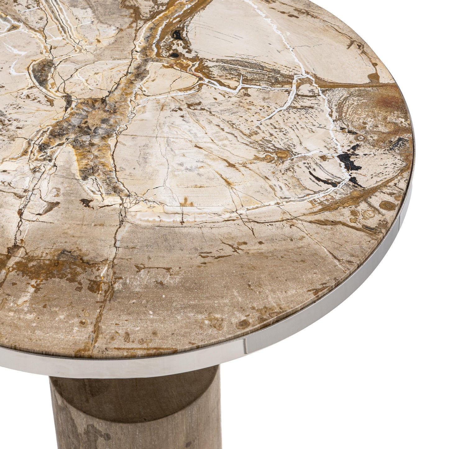 Jordyn Round Large Accent Table - Sepia Vein