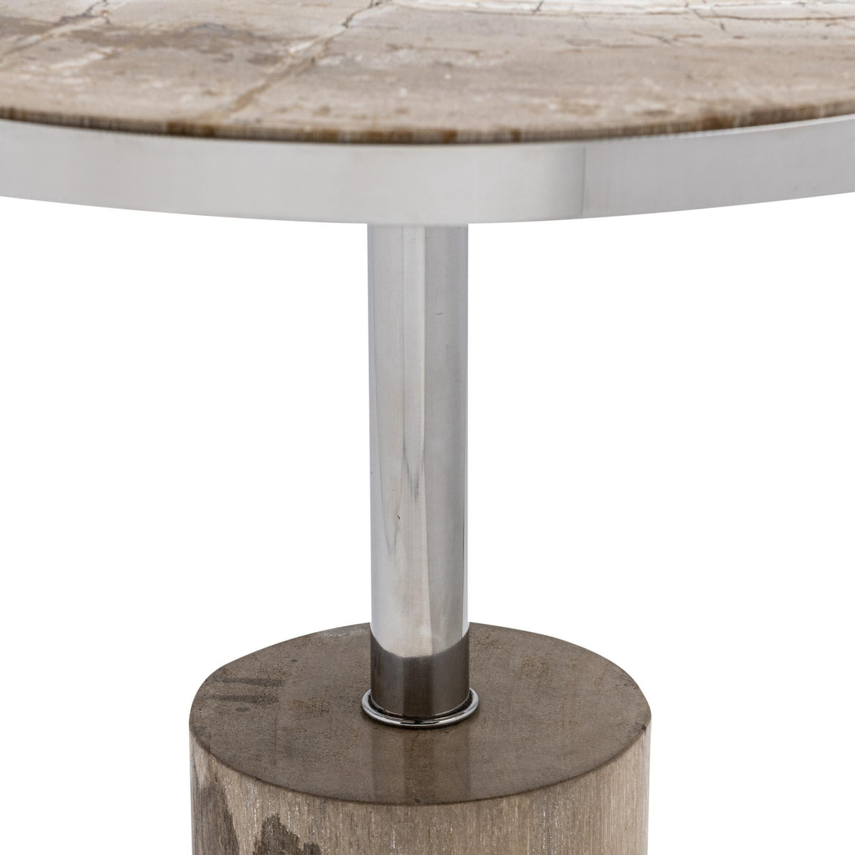 Jordyn Round Large Accent Table - Sepia Vein