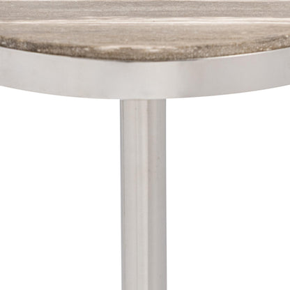 Jordyn Round Small Accent Table - Sepia Vein