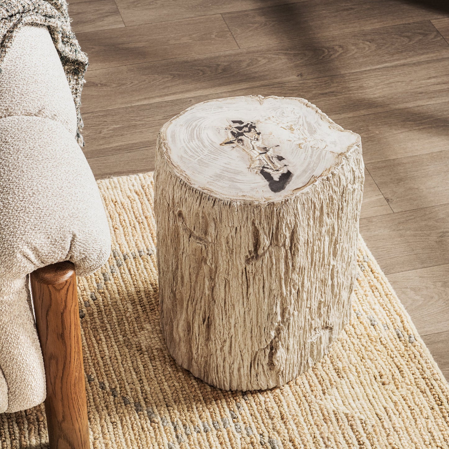 Messi End Table - Coastal Birch