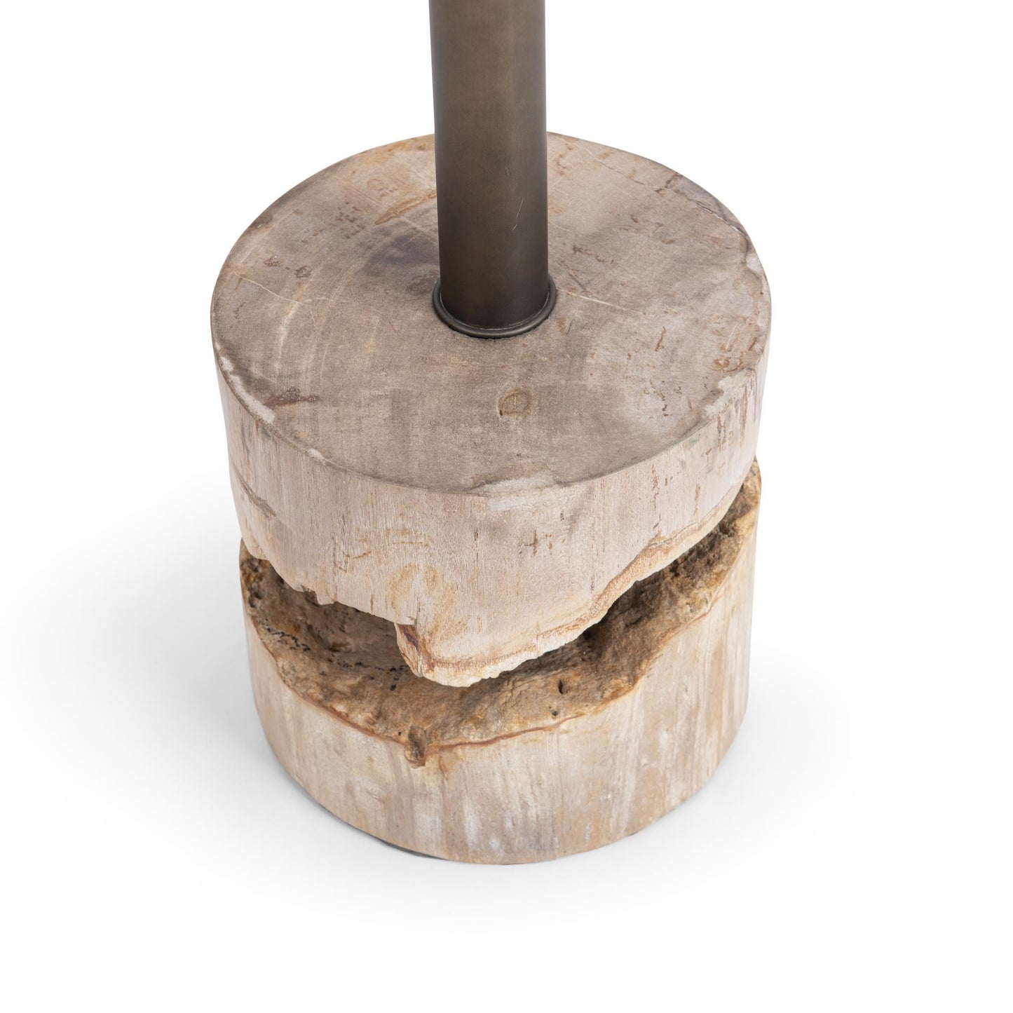 Melia Round Small Accent Table - Sepia Vein
