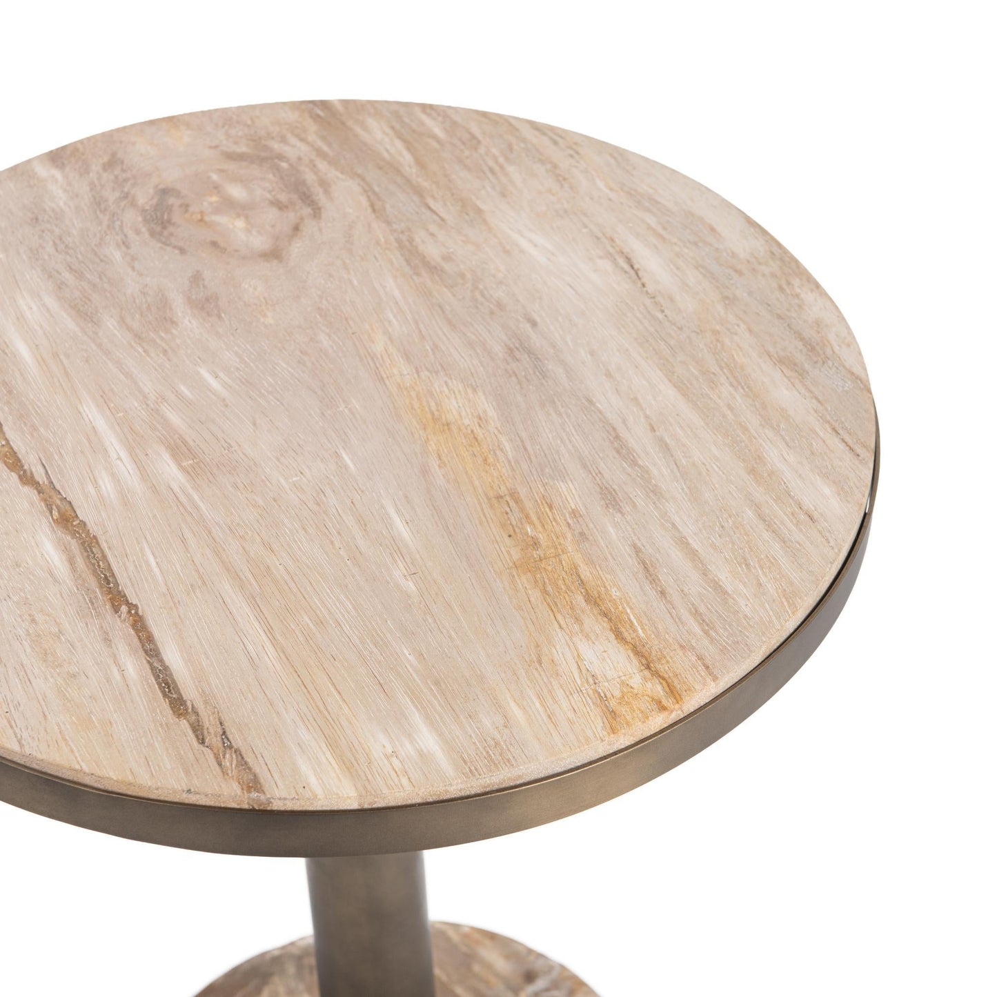 Melia Round Large Accent Table - Sepia Vein