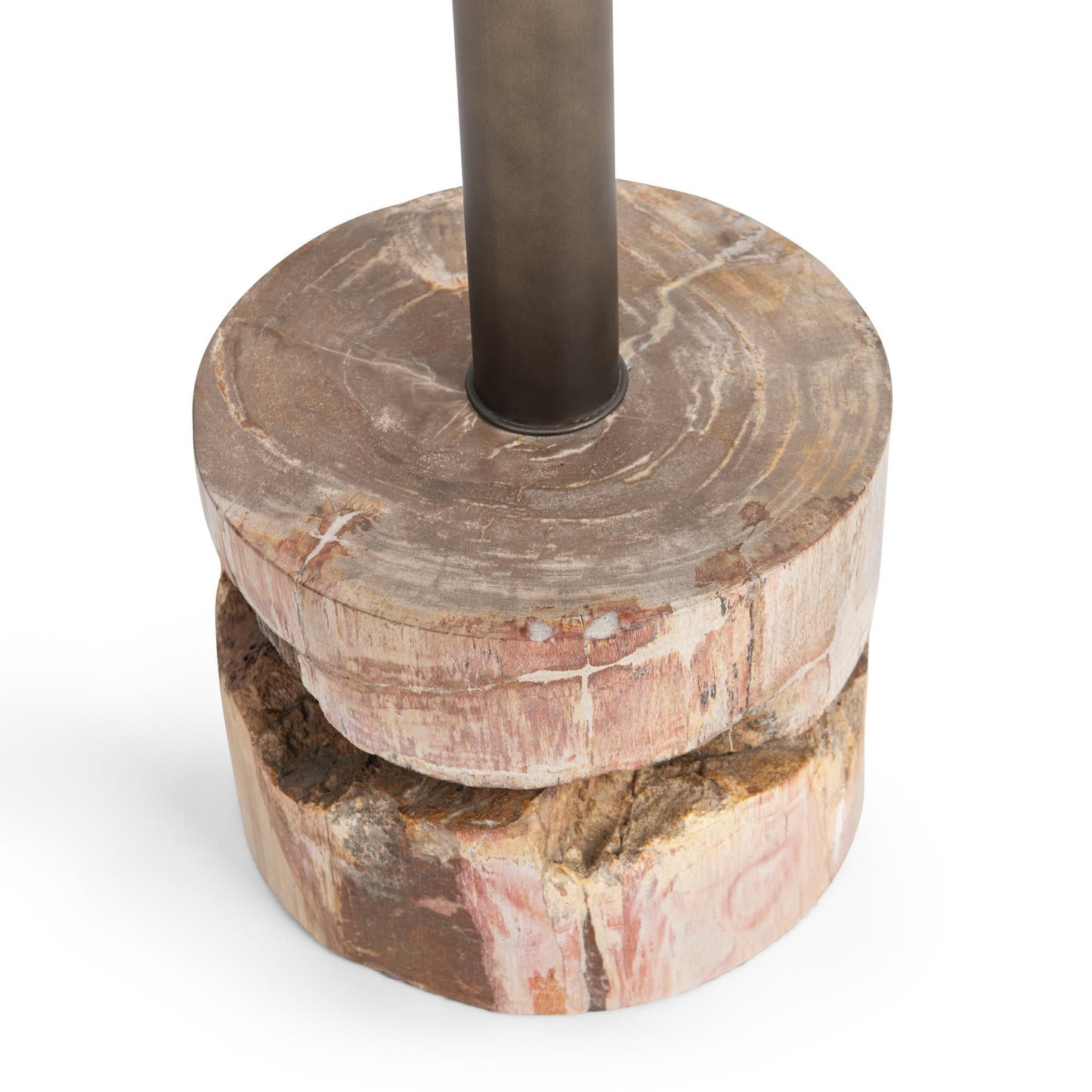 Melia Round Large Accent Table - Sepia Vein