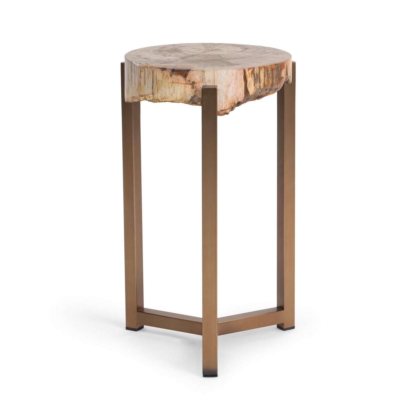 Breanna Round Large Accent Table - Sepia Vein