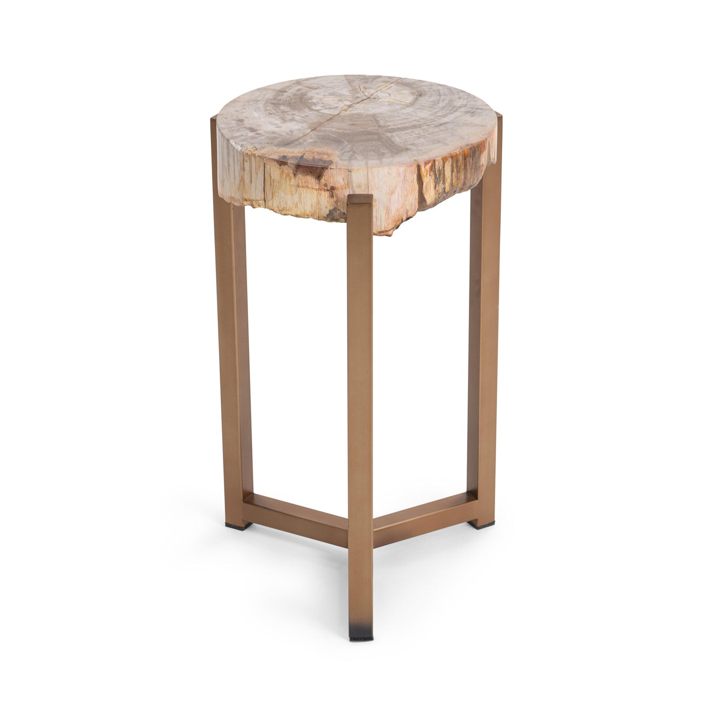 Breanna Round Large Accent Table - Sepia Vein