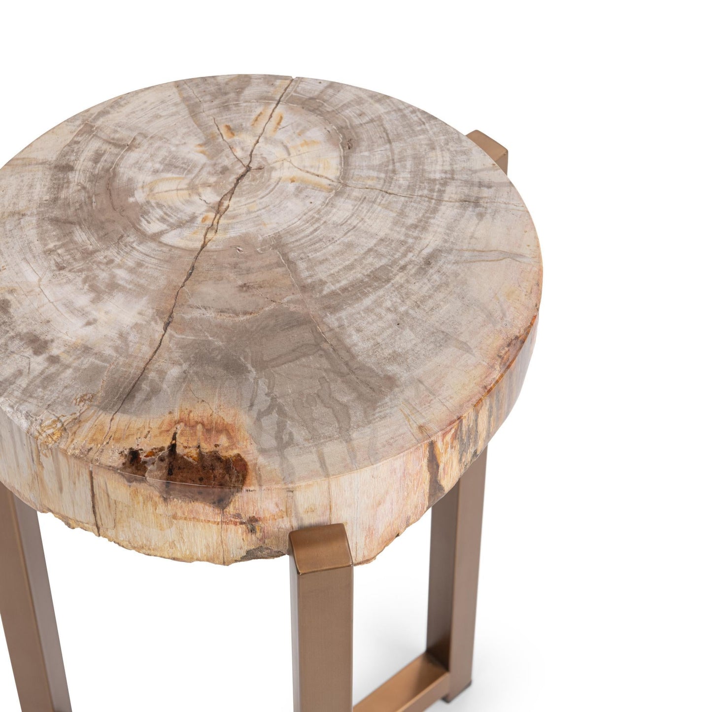 Breanna Round Large Accent Table - Sepia Vein