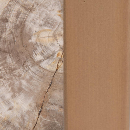 Breanna Round Large Accent Table - Sepia Vein
