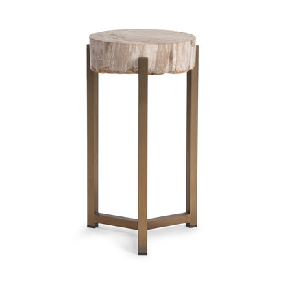 Breanna Round Medium Accent - Table Sepia Vein
