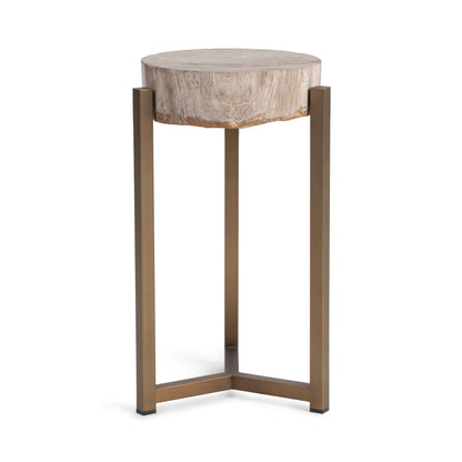Breanna Round Medium Accent - Table Sepia Vein
