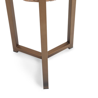 Breanna Round Medium Accent - Table Sepia Vein