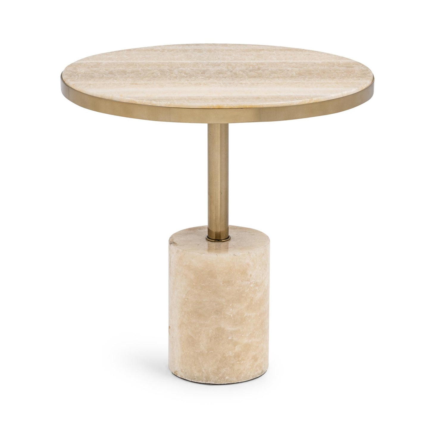 Jordyn Round Large Accent Table - Champagne