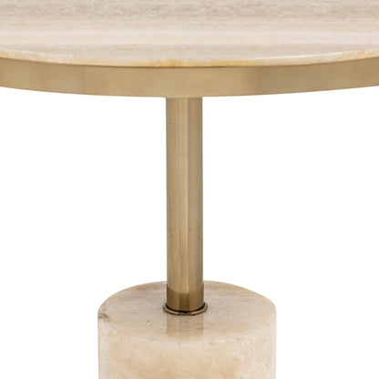 Jordyn Round Large Accent Table - Champagne