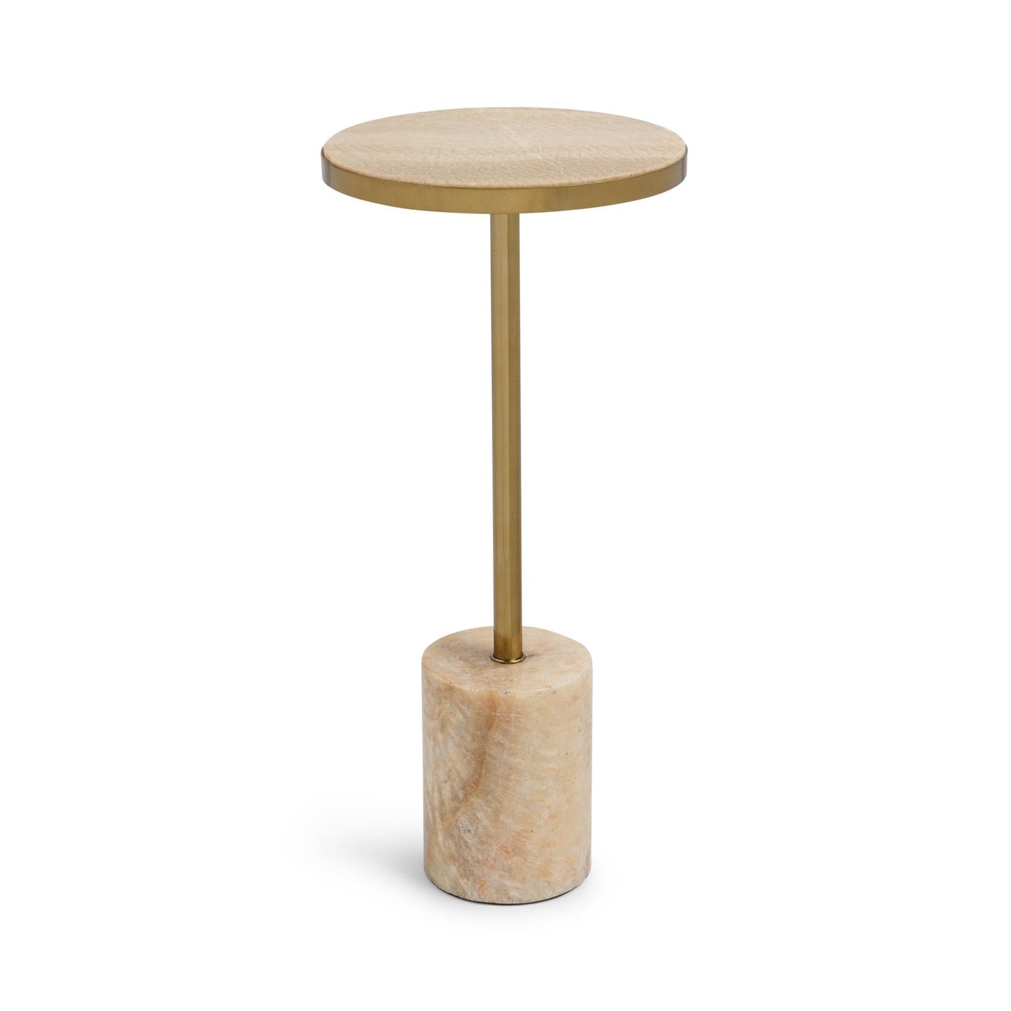 Jordyn Round Medium Accent Table - Champagne