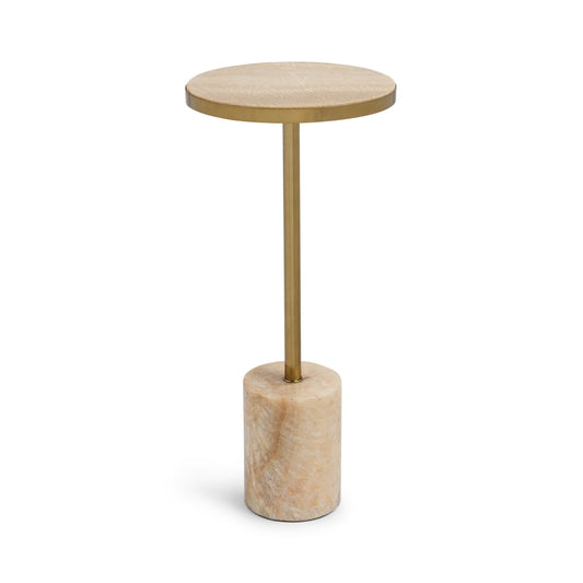 Jordyn Round Medium Accent Table - Champagne