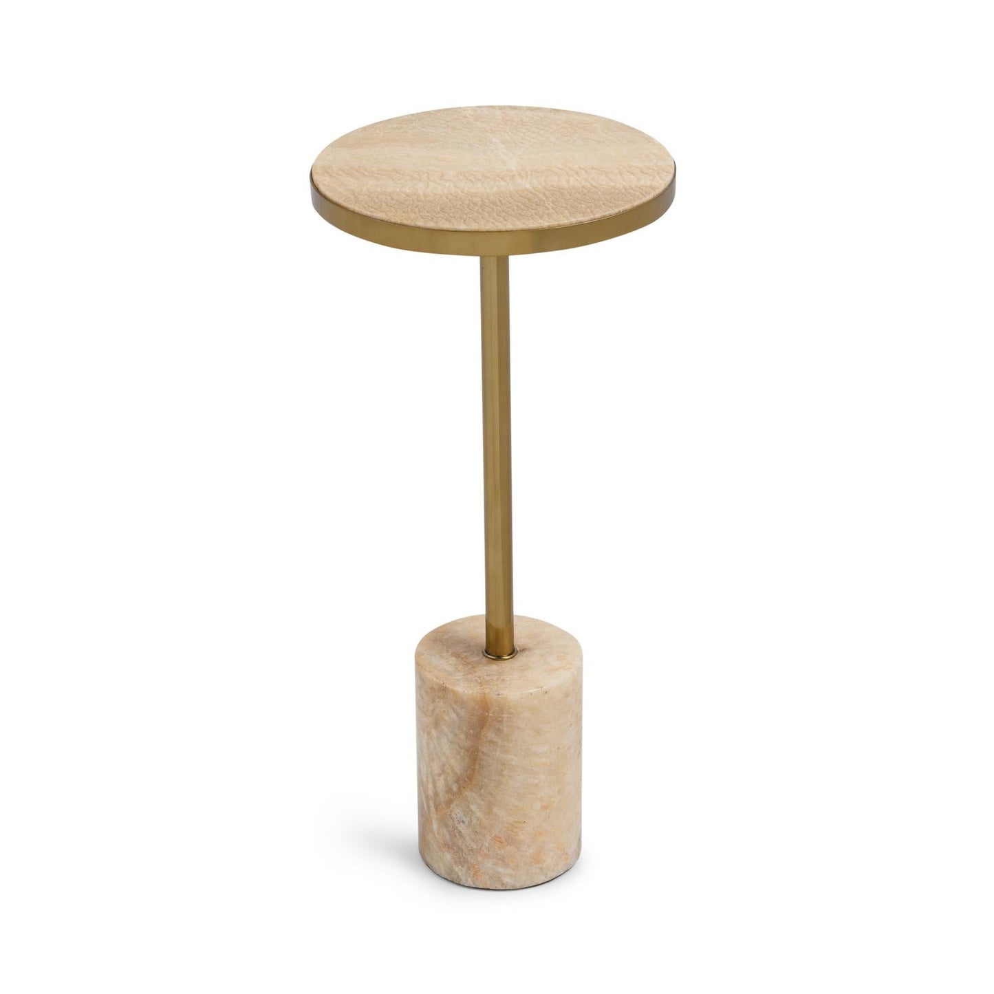 Jordyn Round Medium Accent Table - Champagne