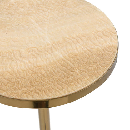 Jordyn Round Medium Accent Table - Champagne