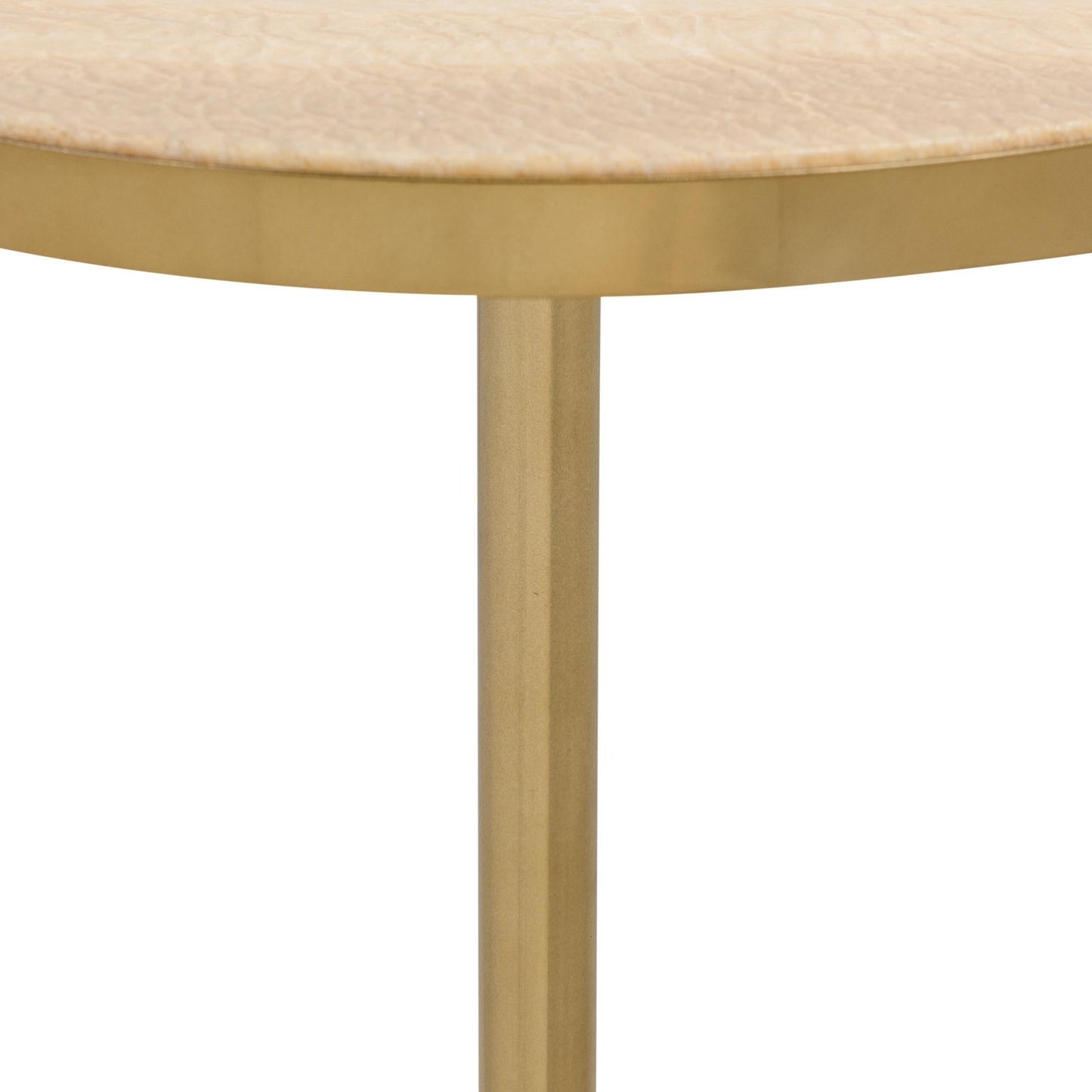 Jordyn Round Medium Accent Table - Champagne