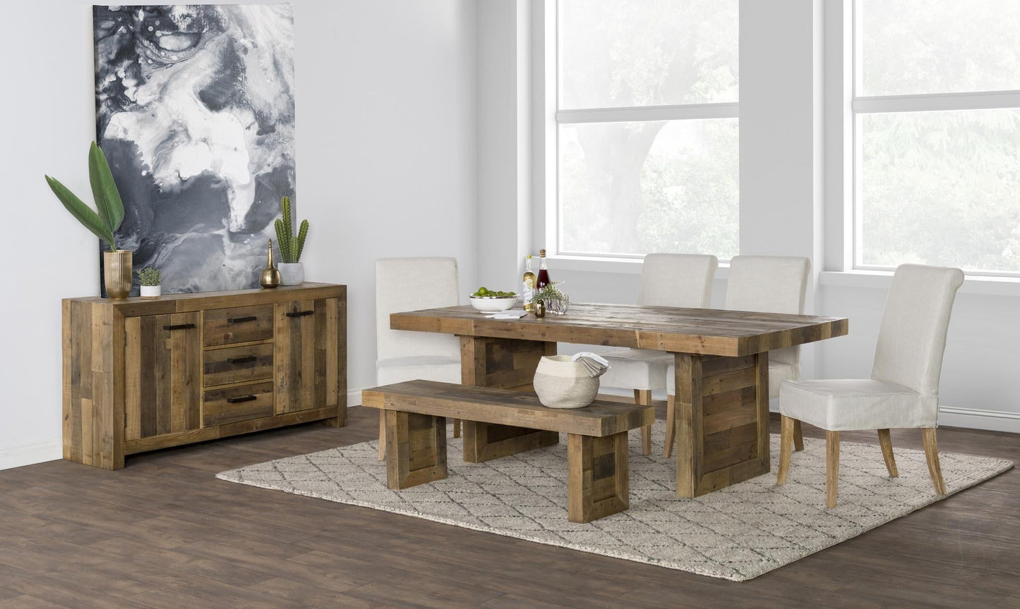 Omni 82" Dining Table Natural Pine