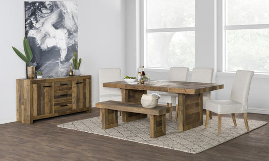 Omni 82" Dining Table Natural Pine