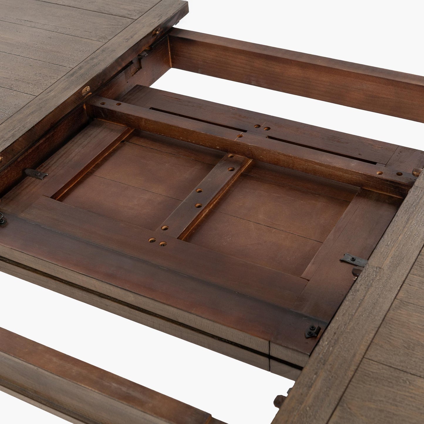 Driftwood 71"-94" Extendable Dining Table - Distressed Brown