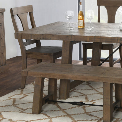 Tuscany 84"-106" Extendable Dining Table - Distressed Brown