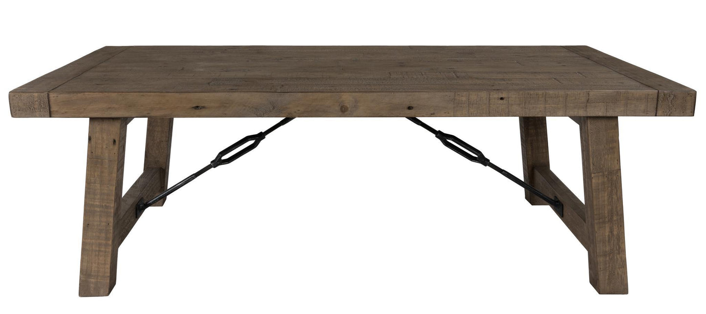Tuscany 55" Coffee Table Distressed Brown