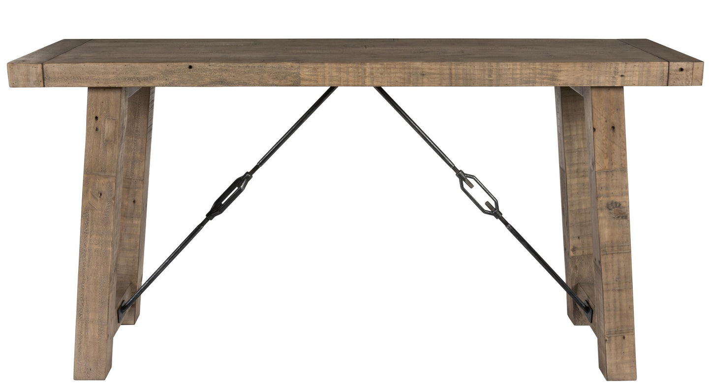 Tuscany 60" Console Table Distressed Brown