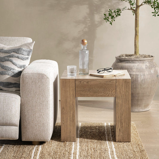 Bristol Square End Table - Cafe Brown