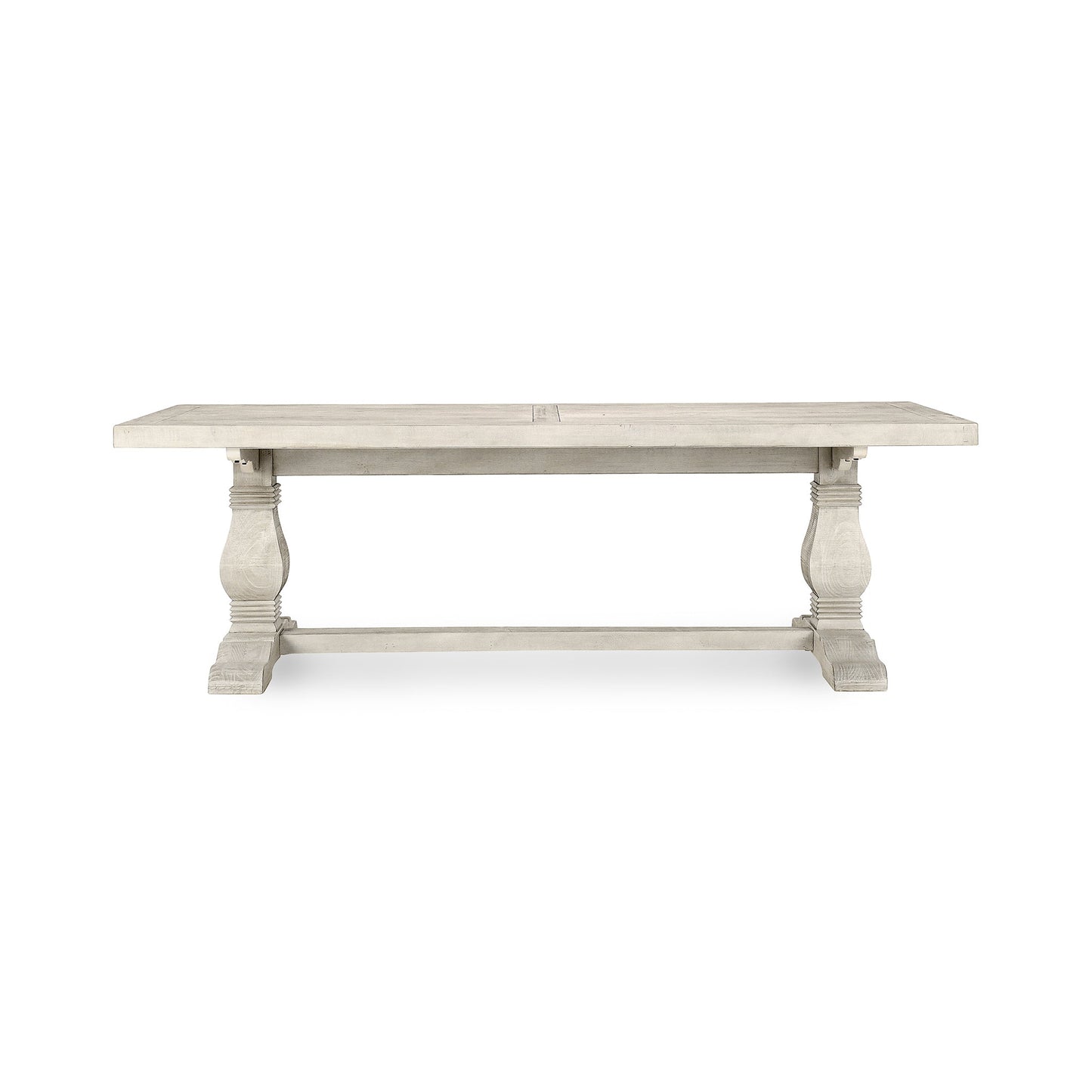 Caleb 94" Dining Table Distressed Ivory