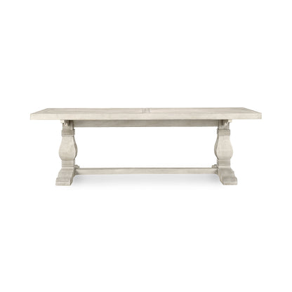 Caleb 94" Dining Table Distressed Ivory