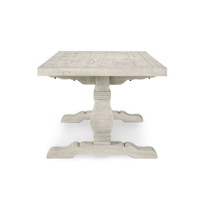 Caleb 94" Dining Table Distressed Ivory