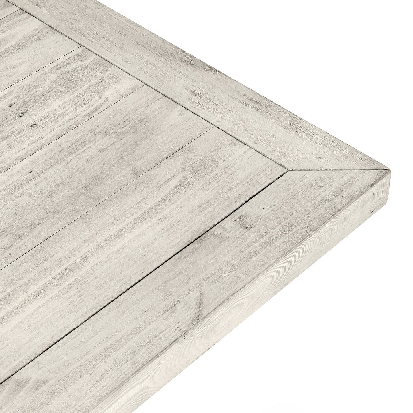 Caleb 94" Dining Table Distressed Ivory