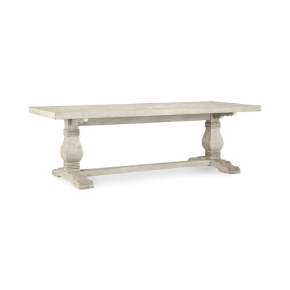Caleb 94" Dining Table Distressed Ivory
