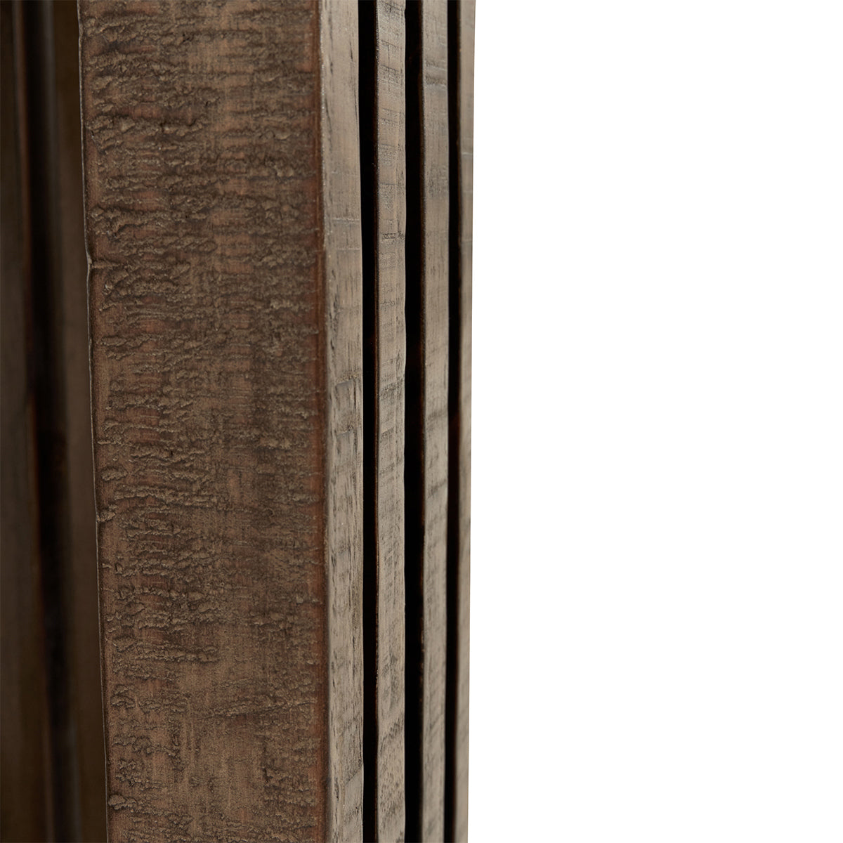 Aspen Round End Table - Antique White/Distressed Brown