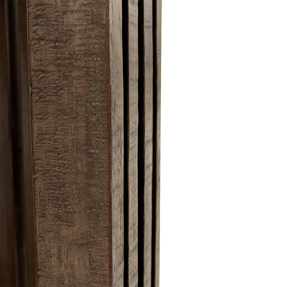 Aspen Round End Table - Antique White/Distressed Brown