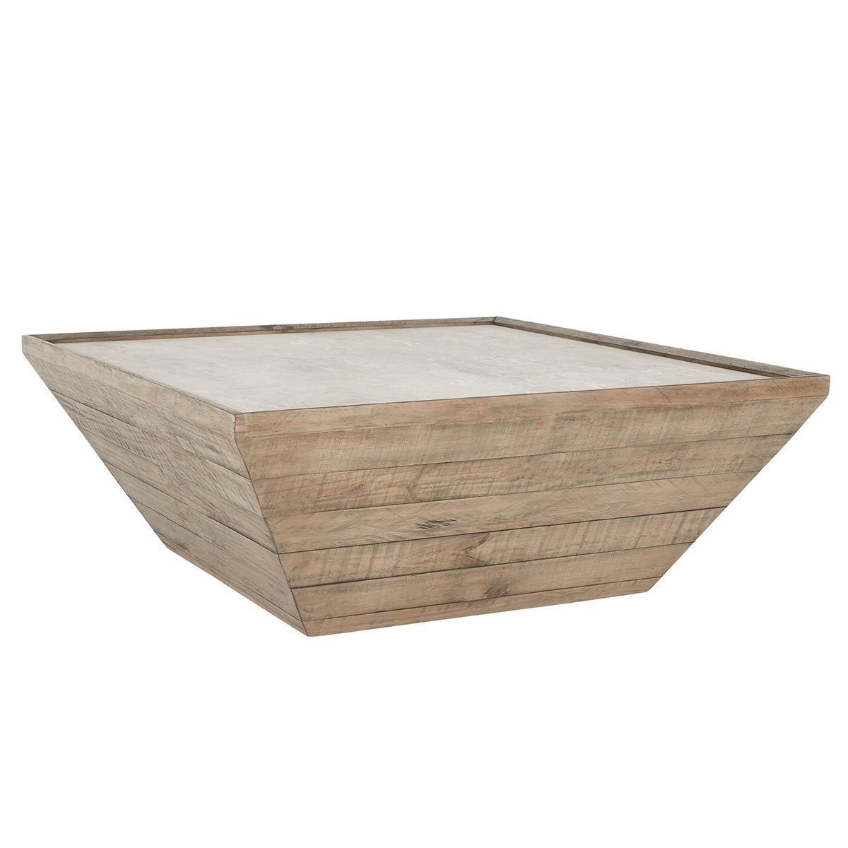 Dalton Square Coffee Table - Natural/Antique White