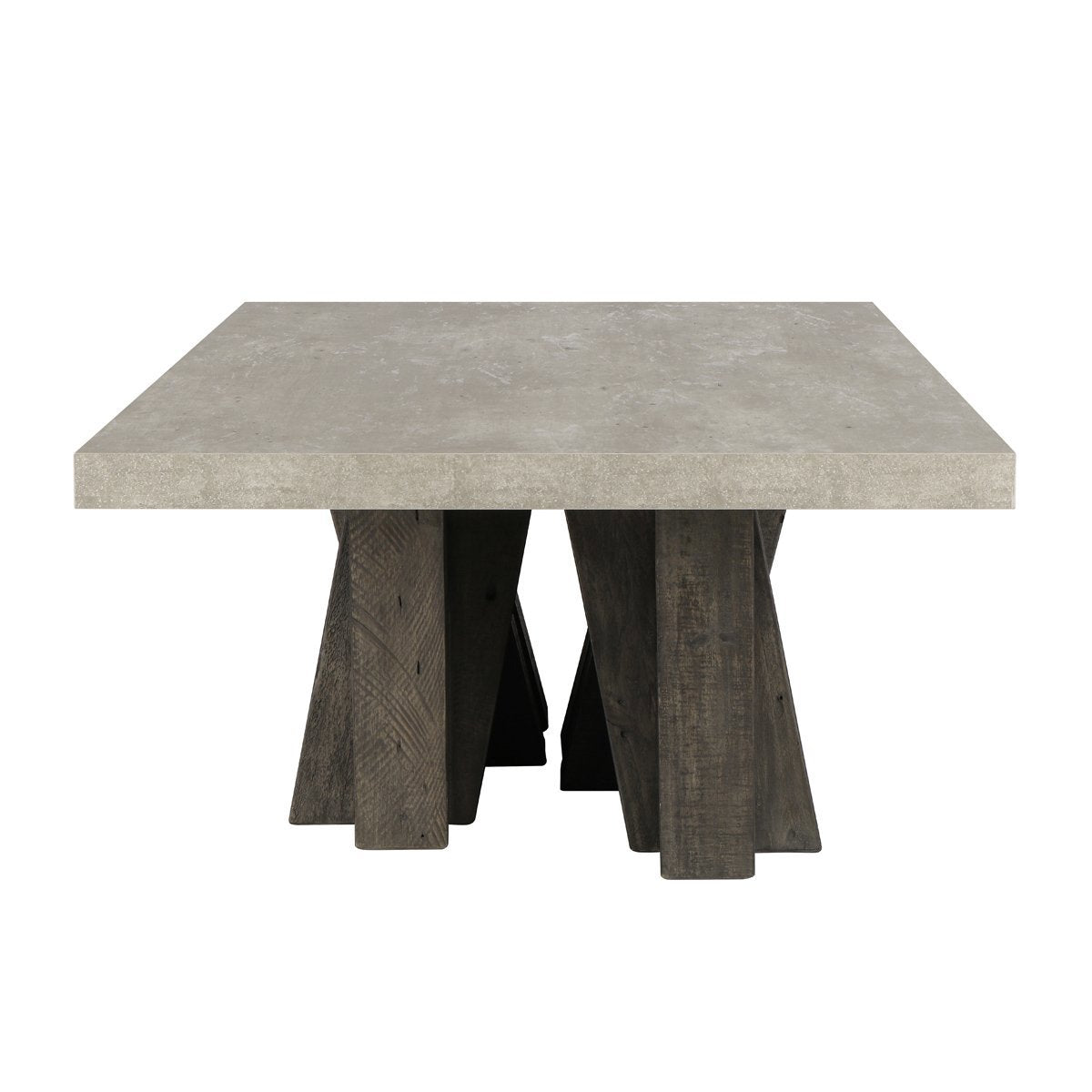 Simone Rectangle Coffee Table - Olive Brown/Antique Gray