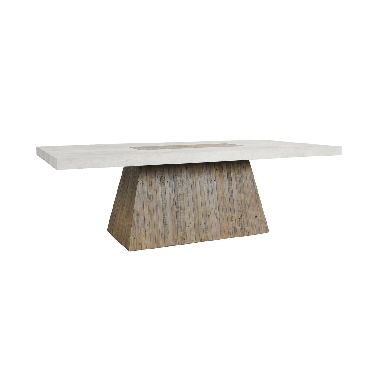 Grange Reclaimed Pine 94" Dining Table - Natural/Antique White