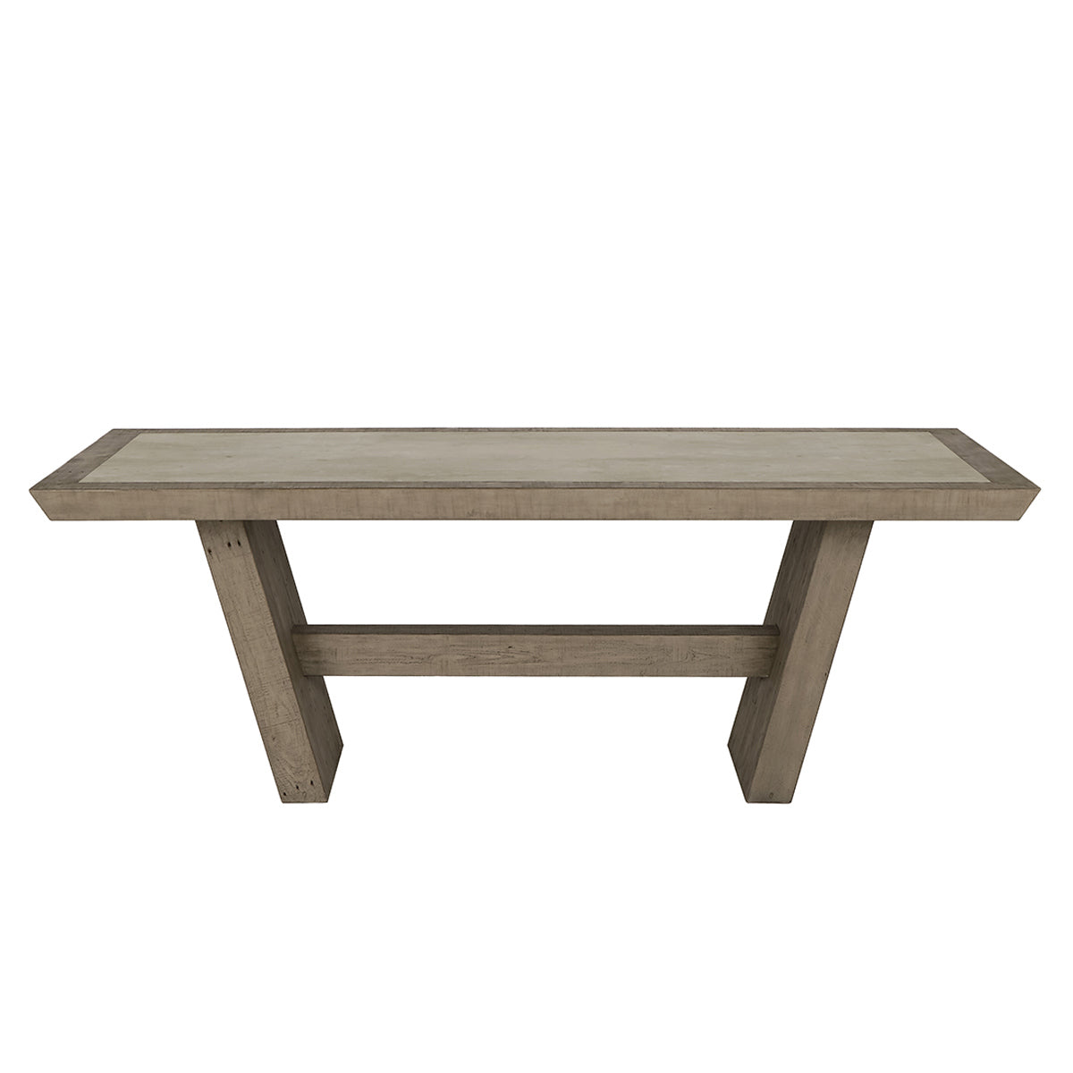Efron Rectangle Dining Table - Distressed Gray/Antique White