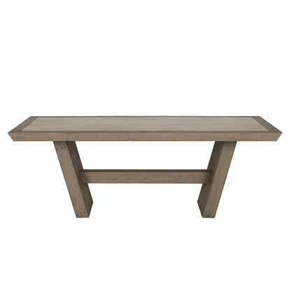 Efron Rectangle Dining Table - Distressed Gray/Antique White