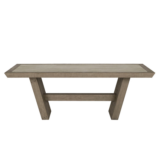 Efron Rectangle Dining Table - Distressed Gray/Antique White