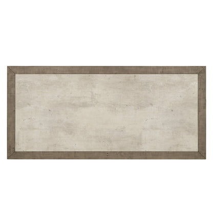 Efron Rectangle Dining Table - Distressed Gray/Antique White